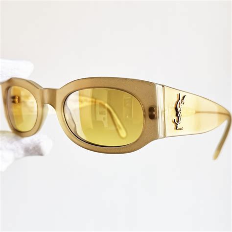 ysl yellow sunglasses|st laurent diamond sunglasses.